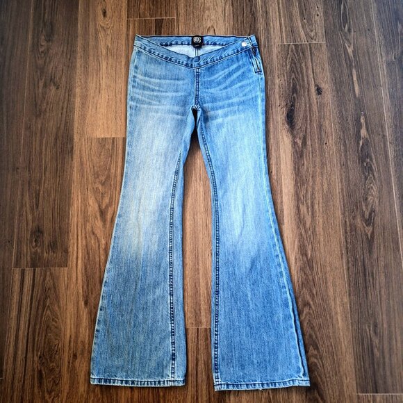 💙 BDG Flare Low Rise Denim Jeans Size 28 Y2K 2000s Western Coastal Cowgirl - Picture 1 of 7